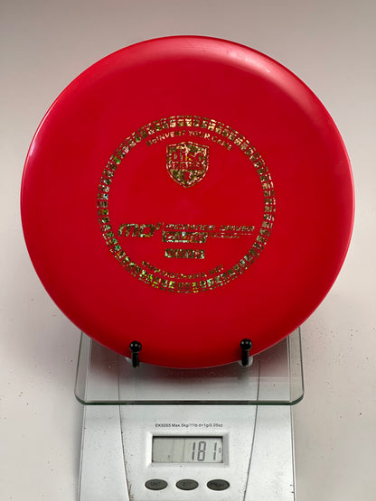 Discmania C-Line MD3 Midrange – Transparent Red w/ Gold Holo Stamp