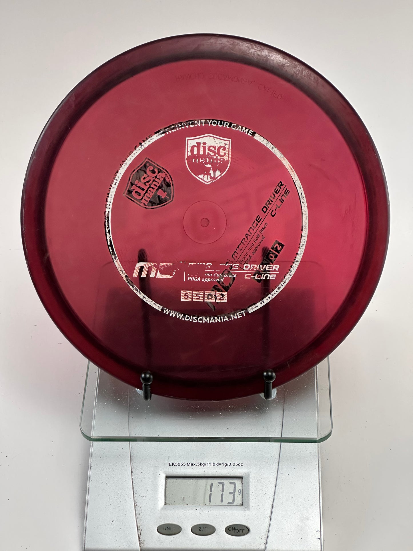 Discmania C-Line MD3 Midrange (Translucent Red, 173g)