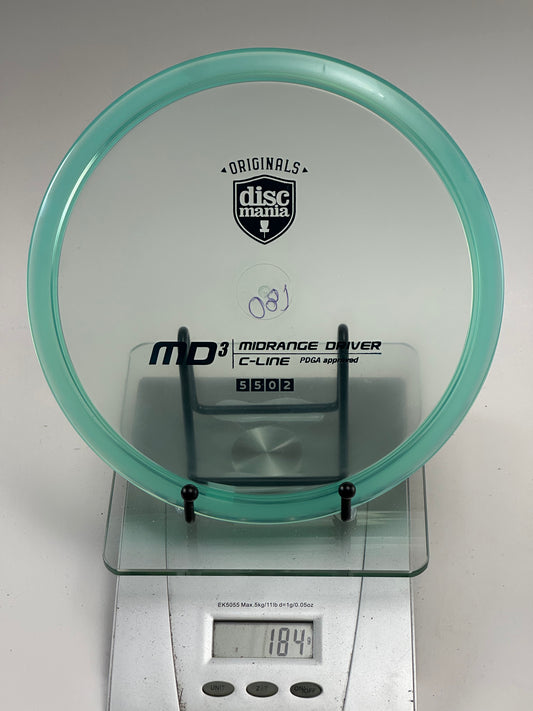 Discmania C-Line MD3 Midrange Driver | Translucent Aqua Green | 184g