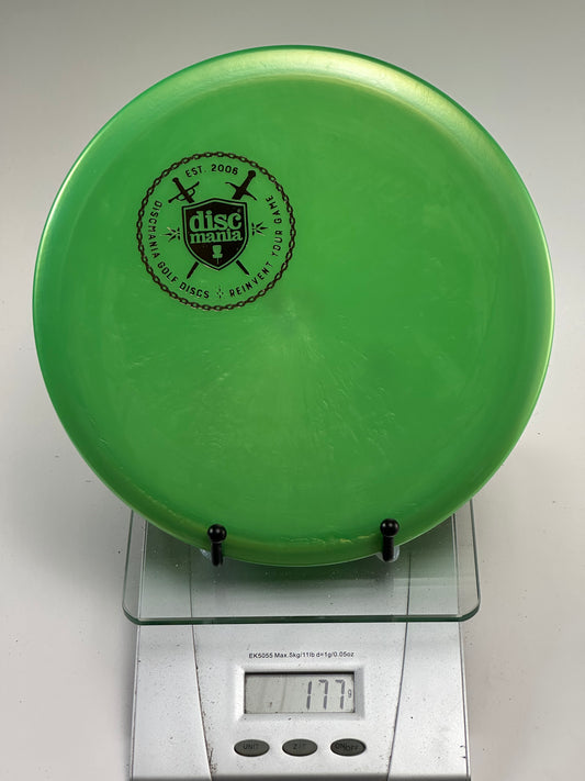 Discmania MD3 C-Line Midrange — Transparent Green Shield Stamp