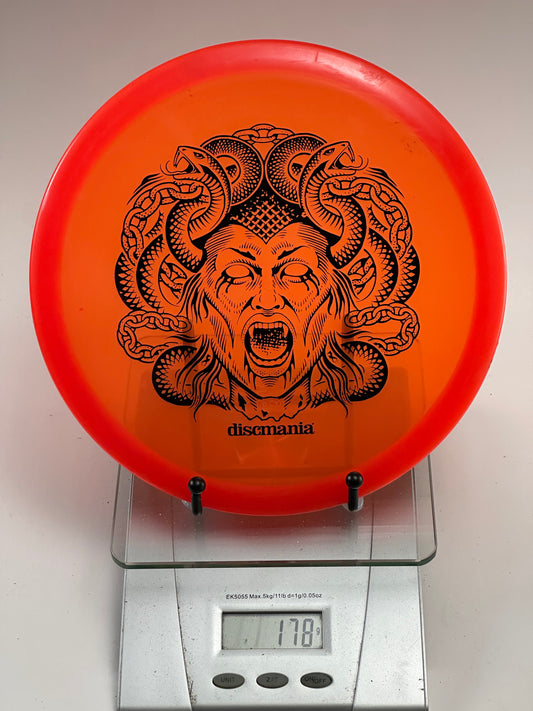 Discmania C-Line MD3 Midrange (Medusa Stamp) Orange w/ Red Rim 178g