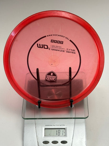 Discmania C-Line MD3 Midrange (Shield Stamp) 181g - Transparent Red