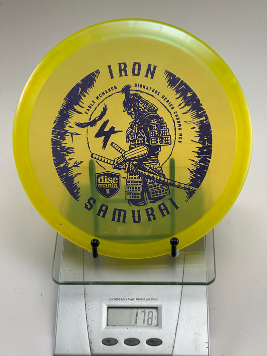 Discmania MD3 Iron Samurai 4 (Chroma) – Yellow Translucent, Eagle McMahon