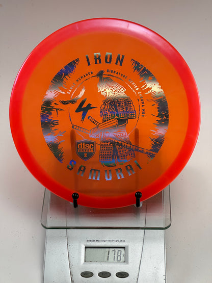 Discmania MD3 Iron Samurai 4 (Chroma) - Orange Translucent, 178g