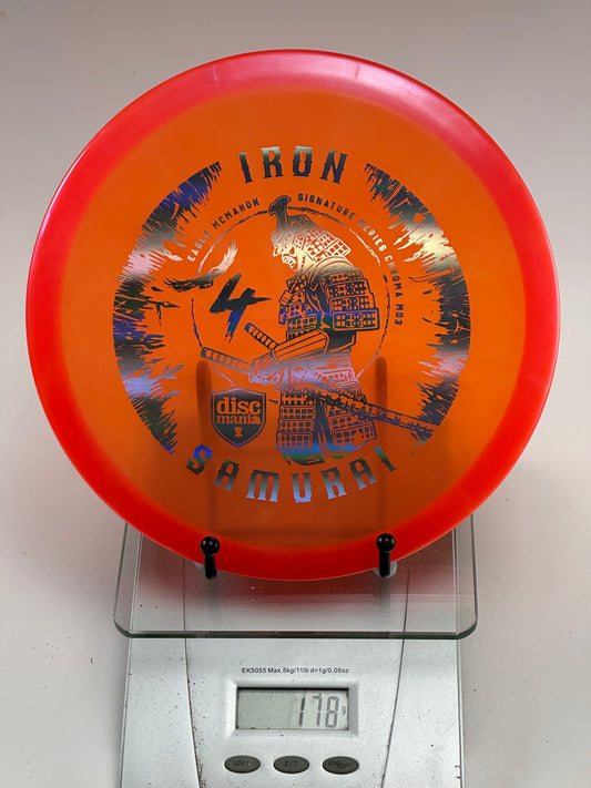 Discmania MD3 Iron Samurai 4 (Chroma) - Orange Translucent, 178g