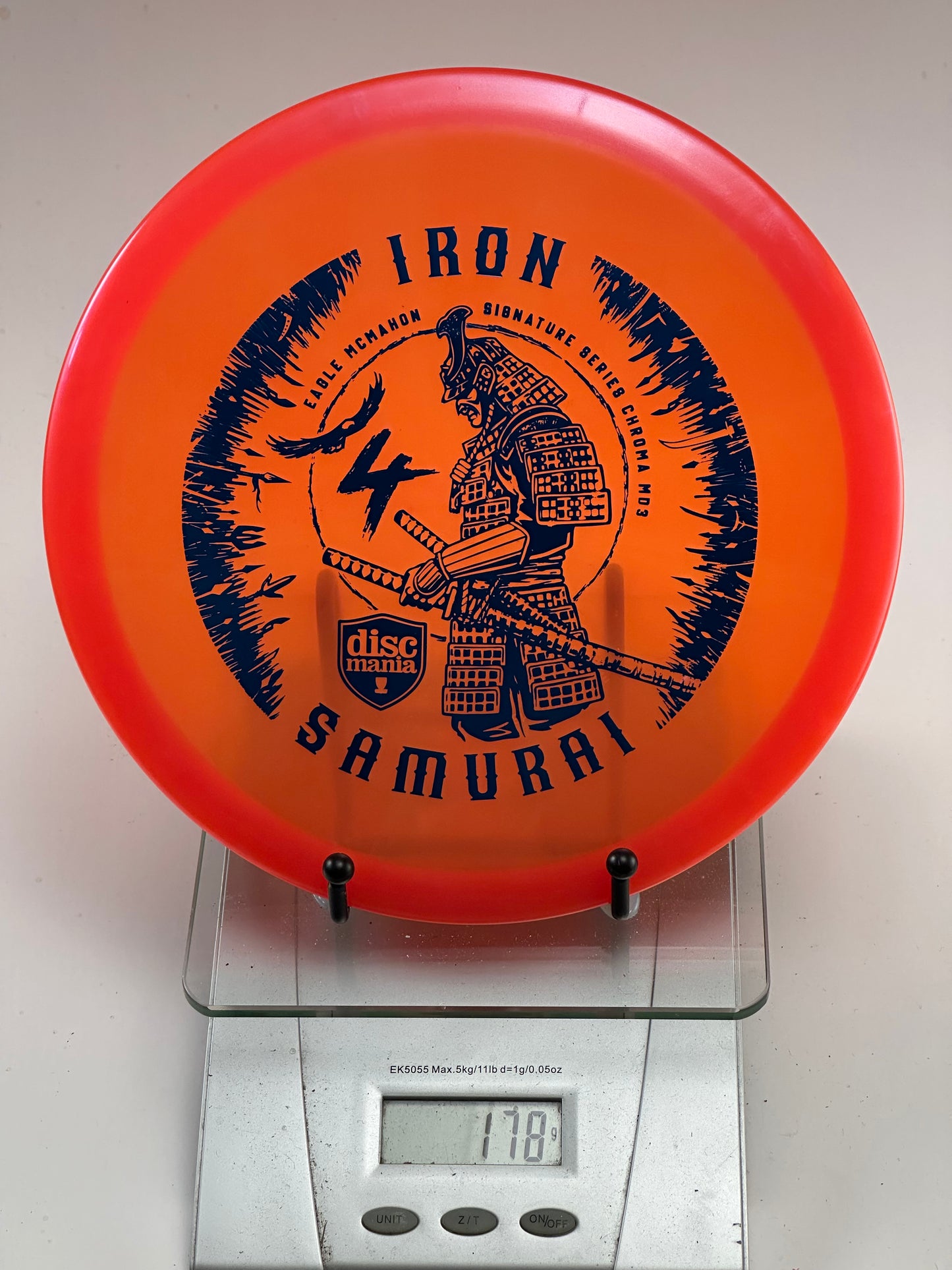 Discmania MD3 Iron Samurai 4 (Chroma) Midrange - Orange Translucent