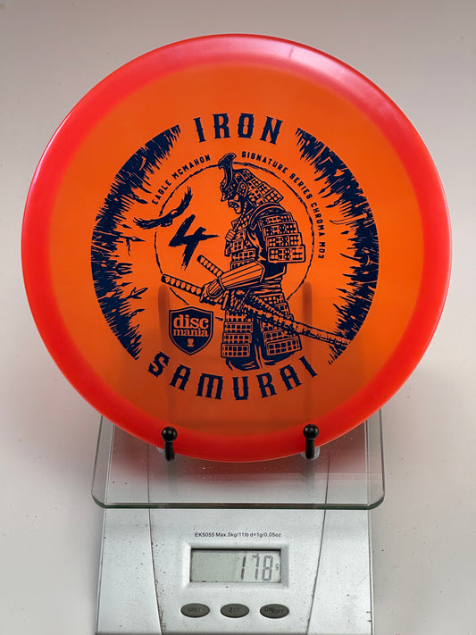 Discmania MD3 Iron Samurai 4 (Chroma) Midrange - Orange Translucent