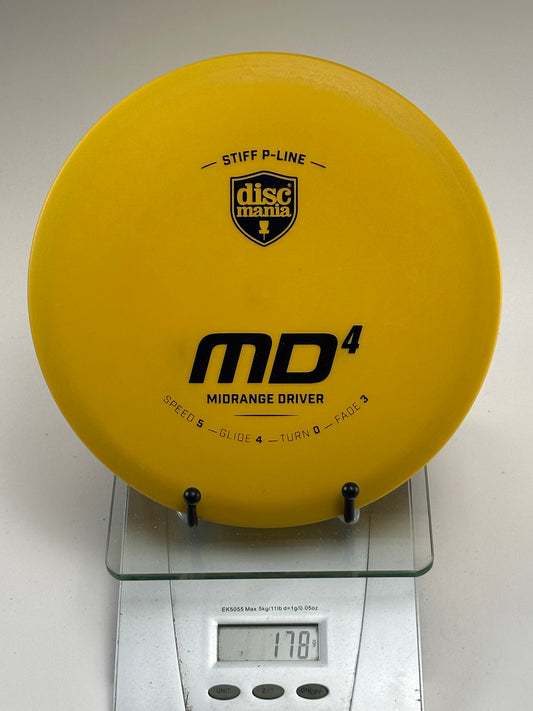 Discmania MD4 Stiff P-Line Midrange (Yellow) 178g