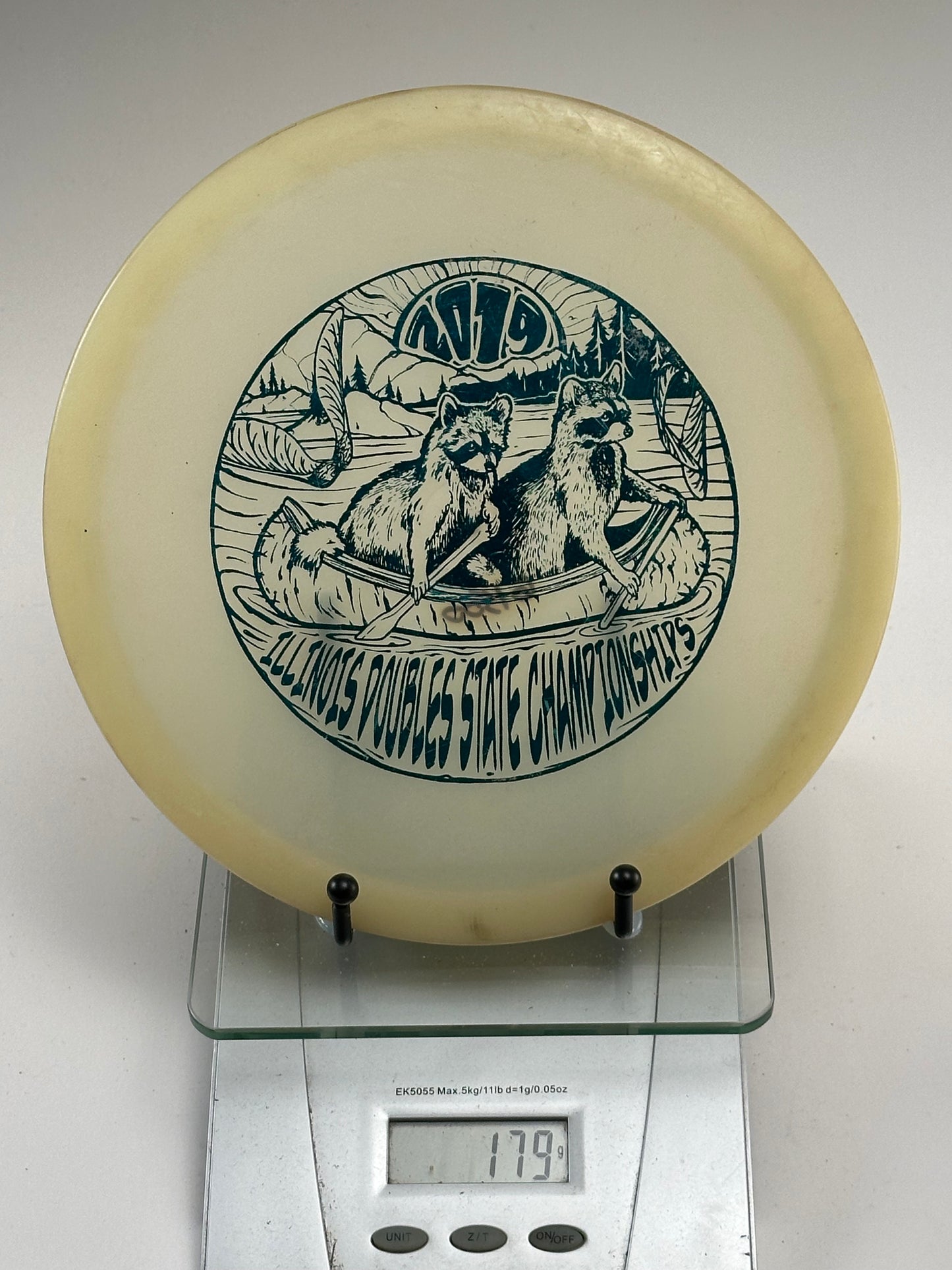 Discmania MD4 C-Line Clear Midrange - 2019 Illinois Doubles Stamp