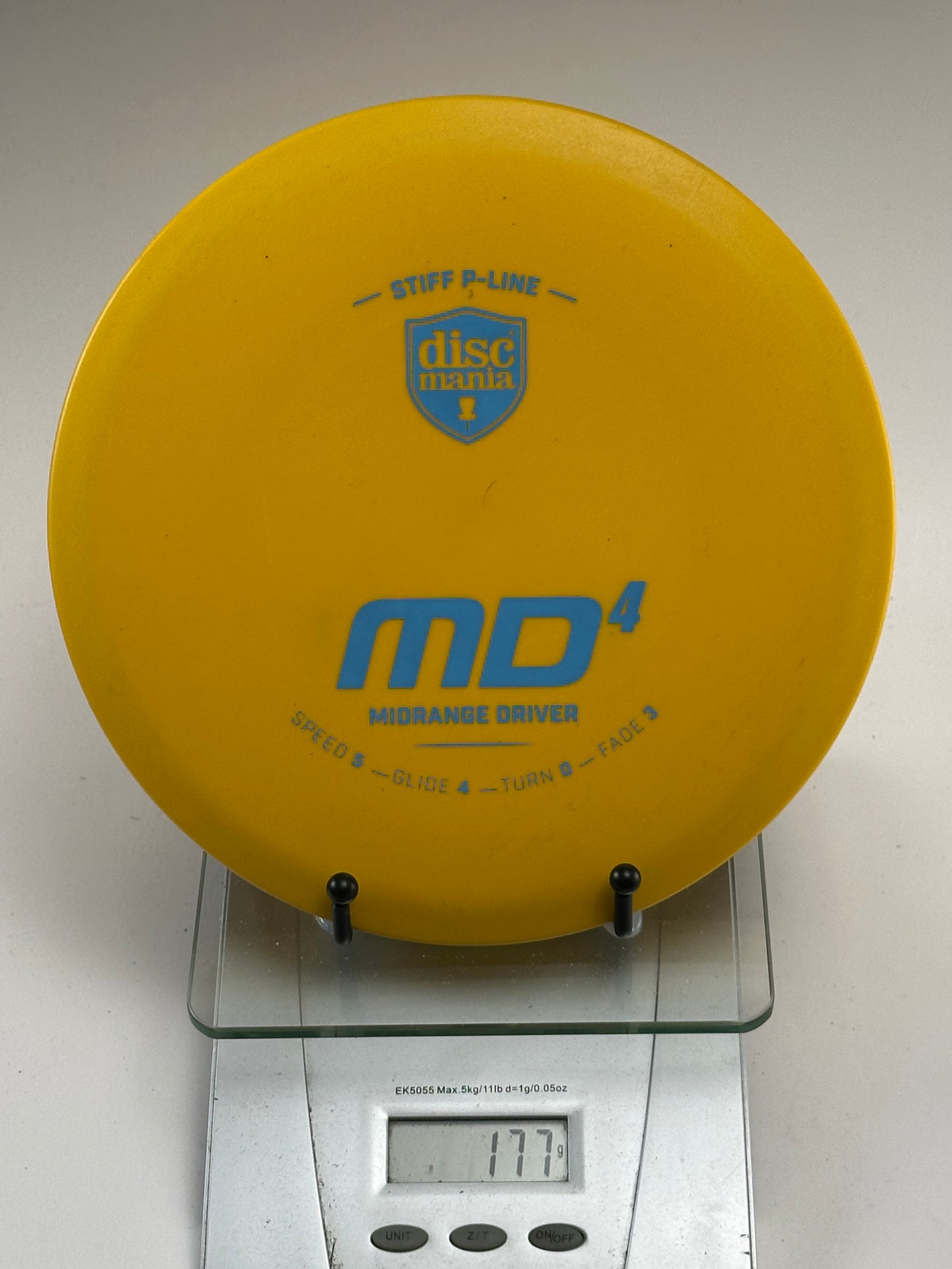 Discmania MD4 Stiff P-Line Midrange - Yellow/Blue Stamp (Used)