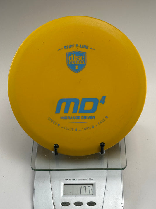 Discmania MD4 Stiff P-Line Midrange - Yellow/Blue Stamp (Used)