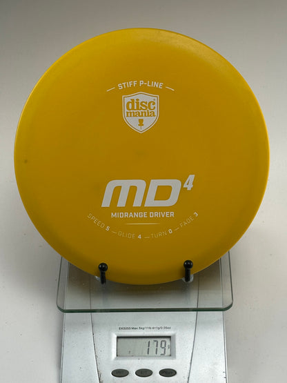 Discmania MD4 Stiff P-Line Midrange – Yellow (179g)