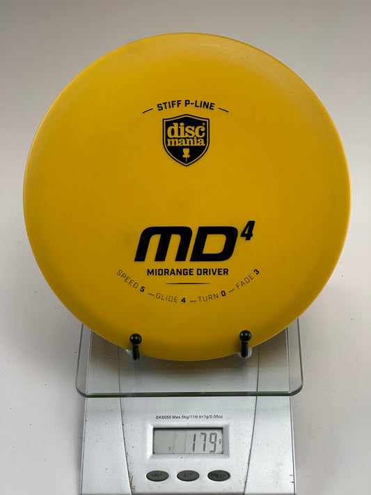 Discmania MD4 Stiff P-Line Midrange – Yellow (179g)
