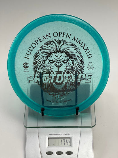 Discmania MD5 Prototype Metal Flake C-Line European Open MMXXIII Teal 174g
