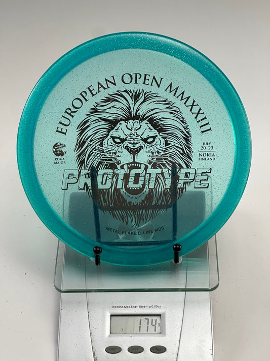 Discmania MD5 Prototype Metal Flake C-Line European Open MMXXIII Teal 174g