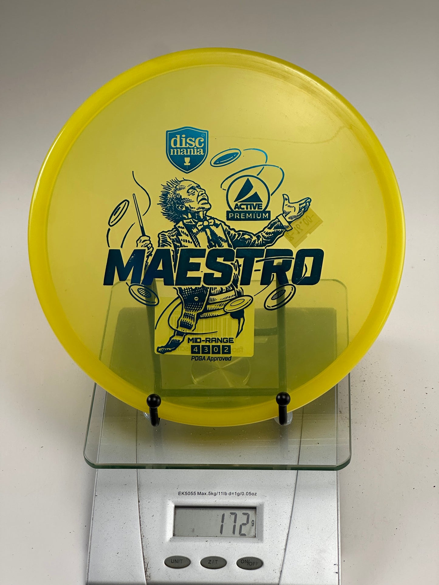 Discmania Maestro Active Premium Midrange (172g, Yellow)