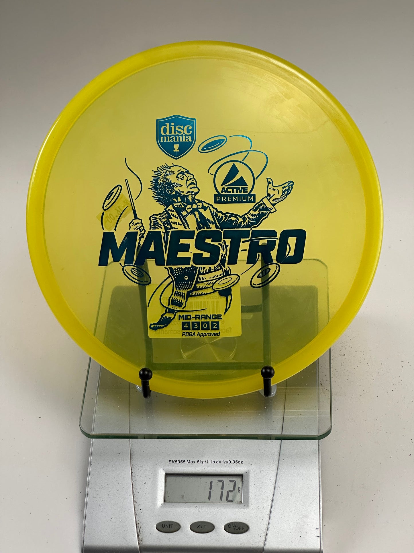 Discmania Maestro Active Premium Midrange | Transparent Yellow | 172g