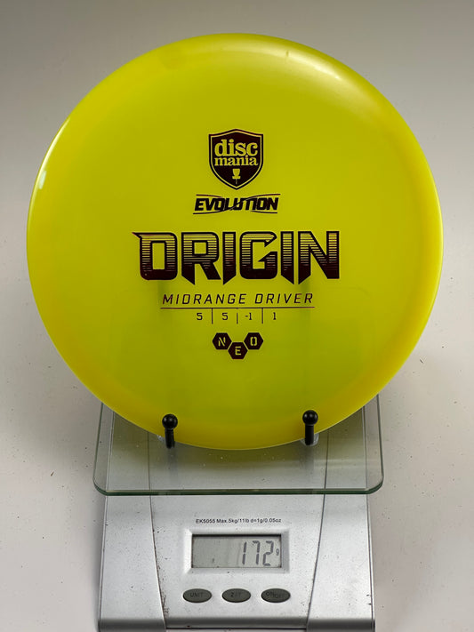 Discmania Origin Neo Midrange (Evolution) - Yellow 172g