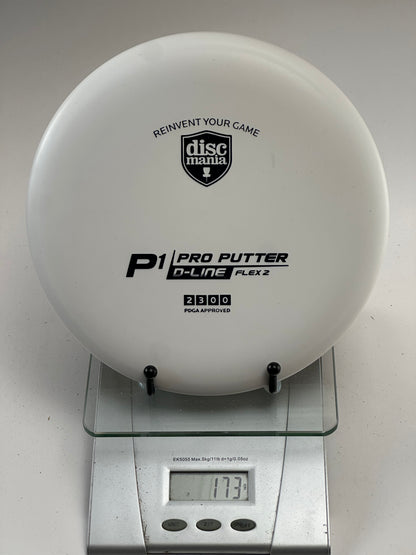 Discmania P1 Pro Putter – D-Line Flex 2, White