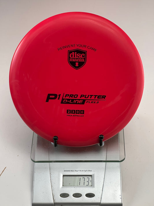 Discmania P1 Pro Putter – D-Line Flex 2, Red