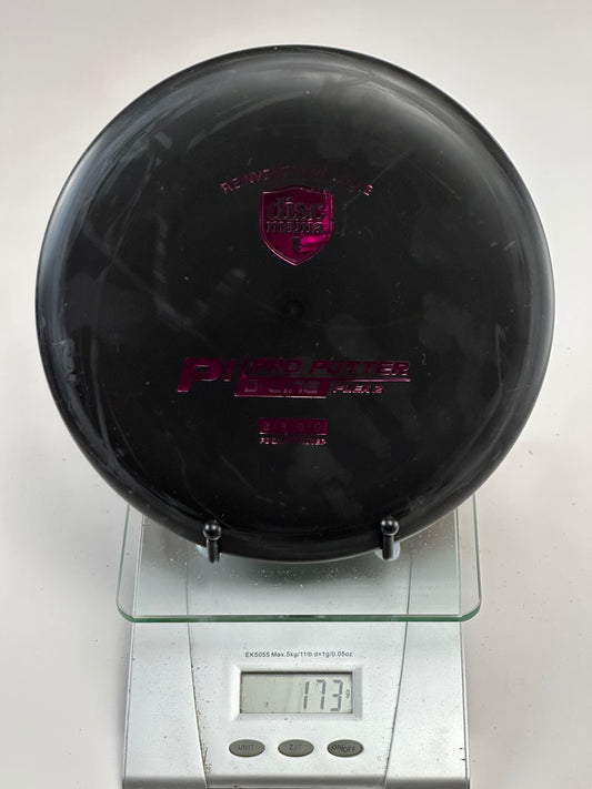 Discmania P1 Putter | D-Line Flex 2 | Black w/ Pink Shield Stamp