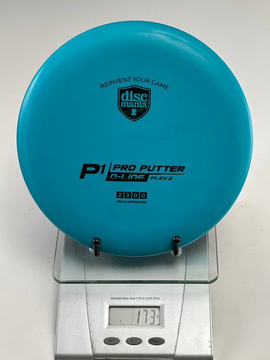 Discmania P1 Pro Putter — D-Line Flex 2, Blue (173g)