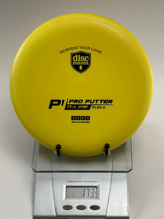 Discmania P1 Pro Putter (D-Line Flex 2) - Yellow