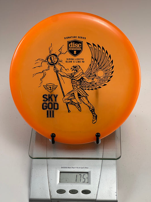 Discmania Sky God III P2 Glow C-Line (Simon Lizotte) - Orange 175g