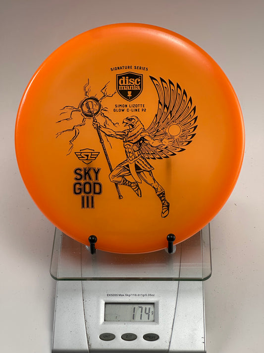 Discmania Sky God III P2 Glow C-Line (Simon Lizotte) - Orange 174g