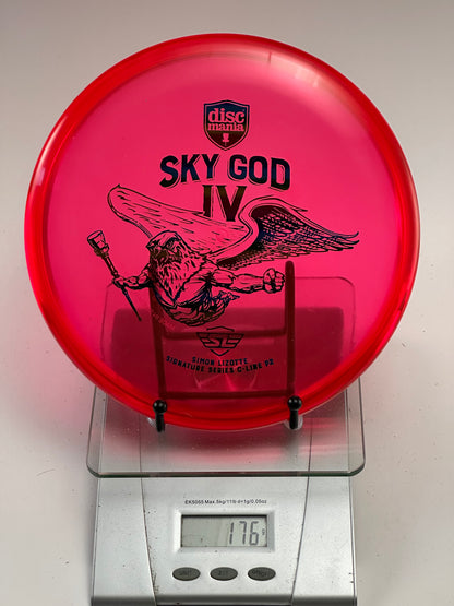 Discmania Sky God IV P2 C-Line (Simon Lizotte) – Transparent Red