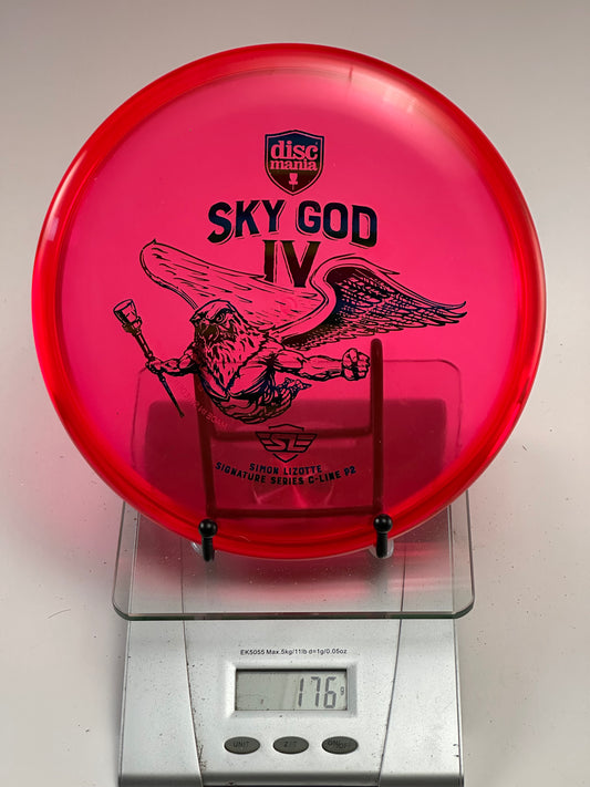 Discmania Sky God IV P2 C-Line (Simon Lizotte) – Transparent Red