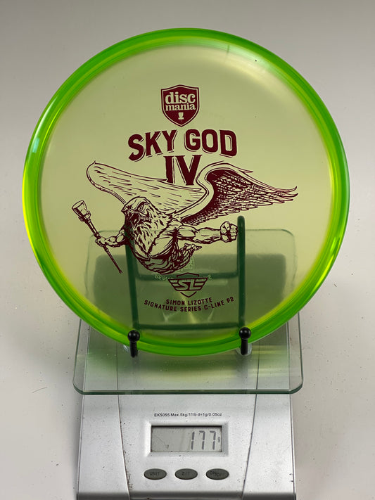 Discmania Sky God IV P2 (C-Line) Simon Lizotte Signature – Transparent Green