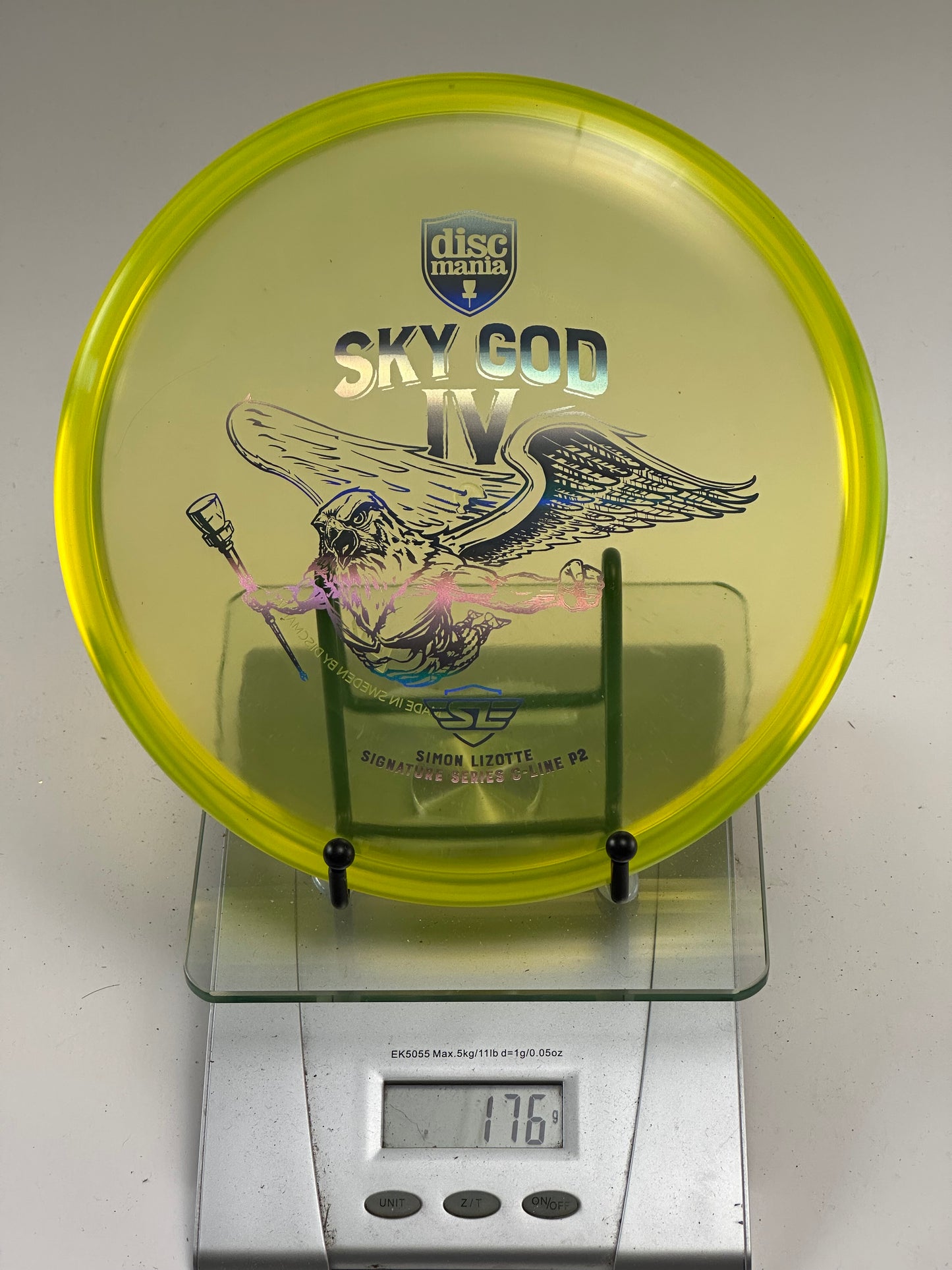 Discmania Sky God IV P2 (Simon Lizotte) C-Line Putter - Transparent Yellow