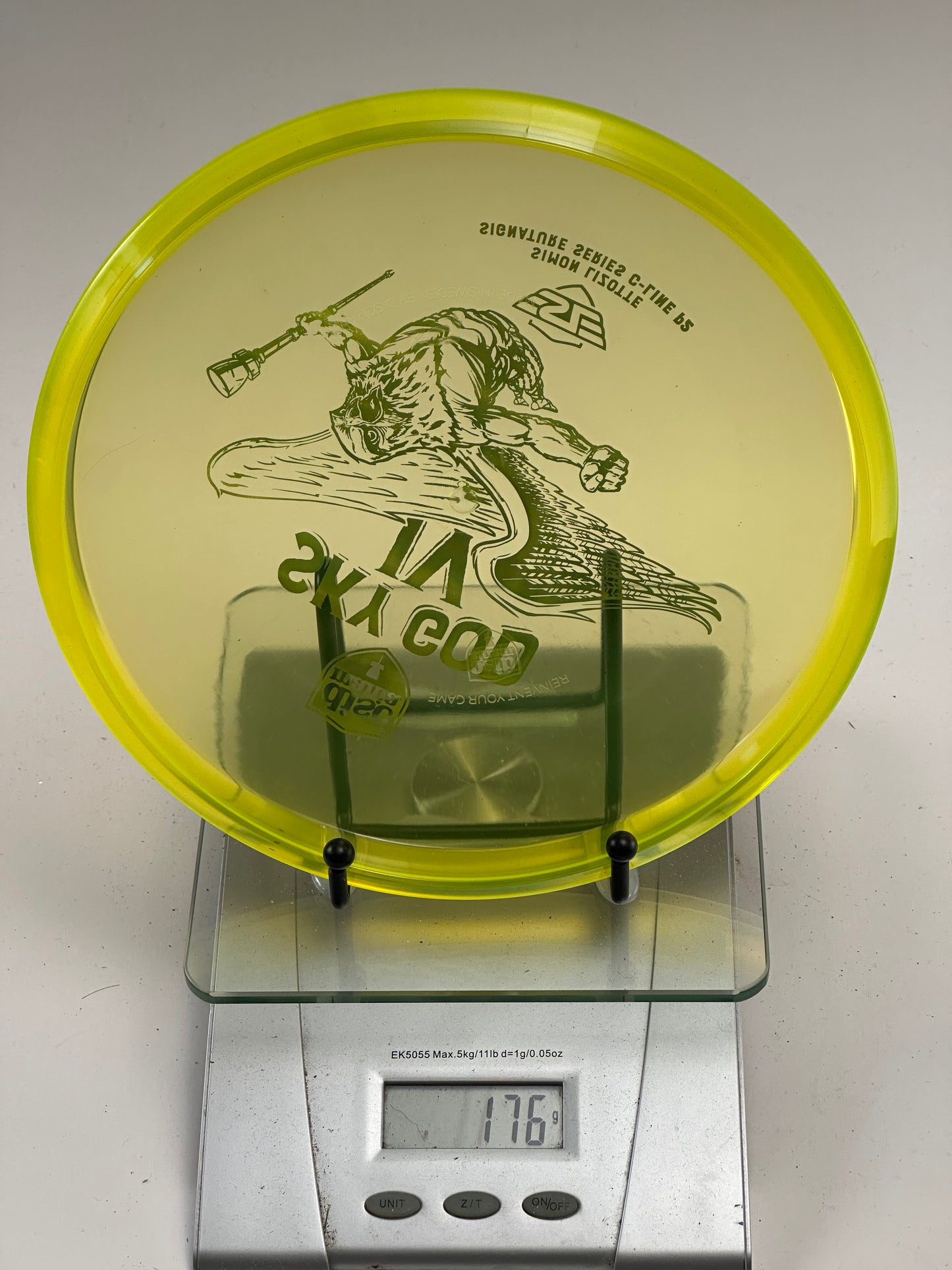 Discmania Sky God IV P2 (Simon Lizotte) C-Line Putter - Transparent Yellow