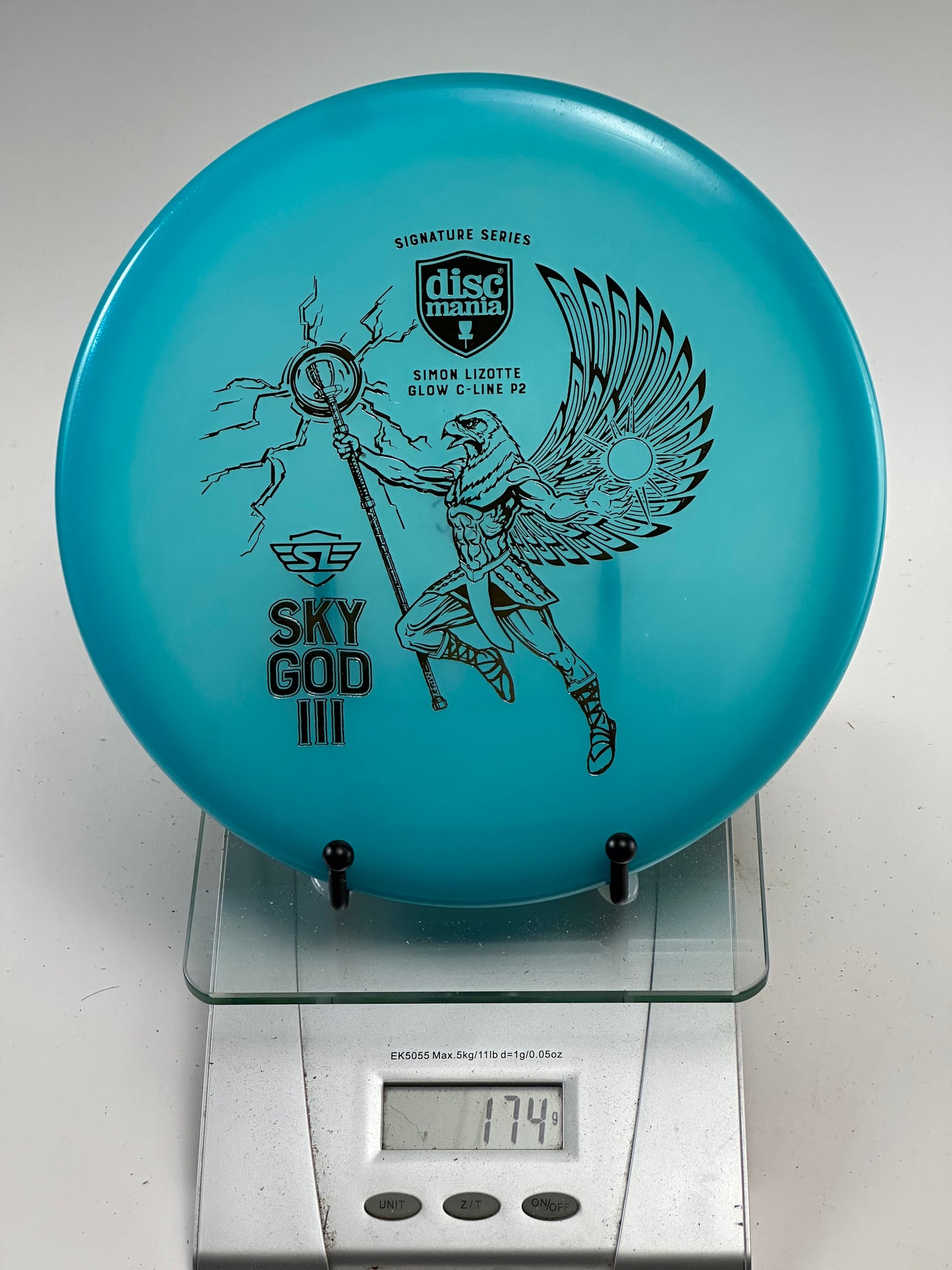 Discmania Sky God III P2 Glow C-Line (Simon Lizotte) Aqua Blue