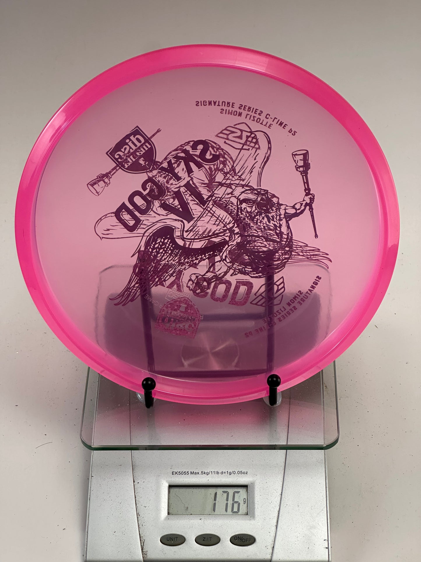 Discmania Sky God IV P2 C-Line Putter (Simon Lizotte) Transparent Pink