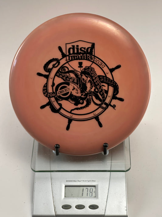 Discmania S-Line P2 Putter (Salmon) - Octopus Ship Wheel Stamp