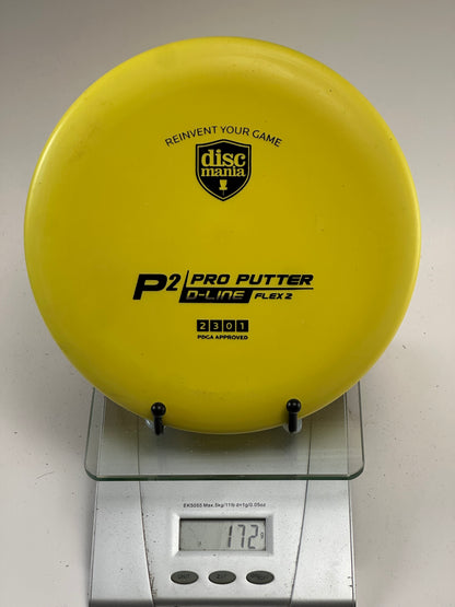 Discmania P2 Pro Putter – D-Line Flex 2, Yellow
