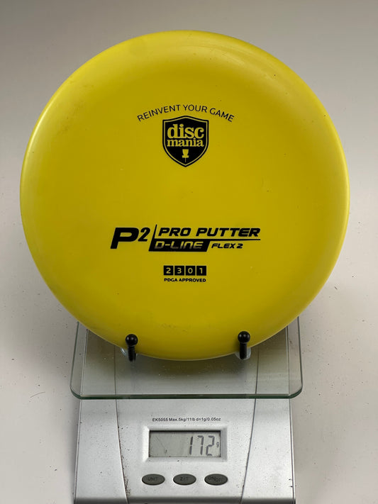 Discmania P2 Pro Putter – D-Line Flex 2, Yellow