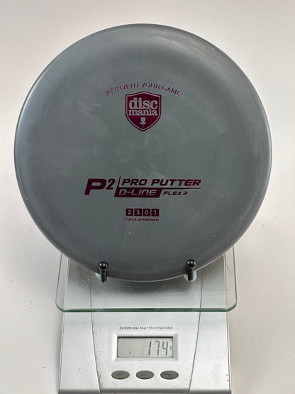 Discmania P2 D-Line Flex 2 Putter/Approach - Gray