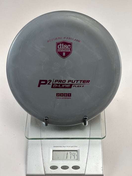 Discmania P2 D-Line Flex 2 Putter/Approach - Gray