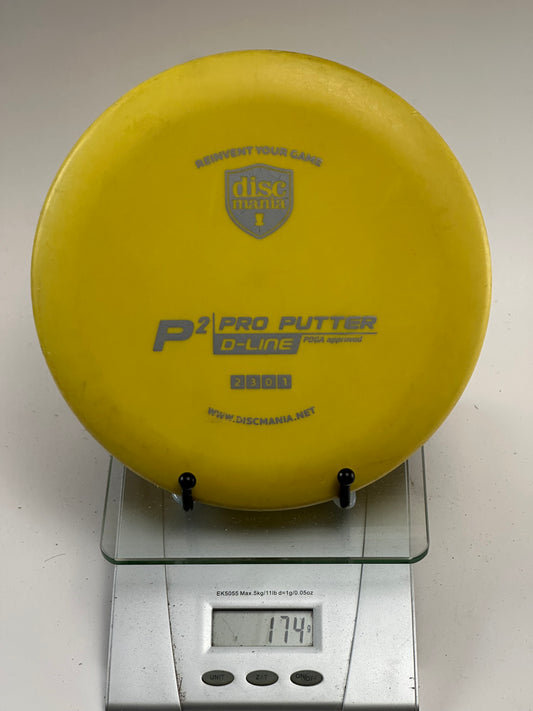 Discmania P2 Pro Putter – D-Line Flex 2 – Yellow