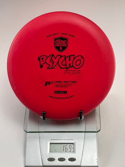 Discmania P-Line P2 “Psycho” Putter | Red | Black Stamp