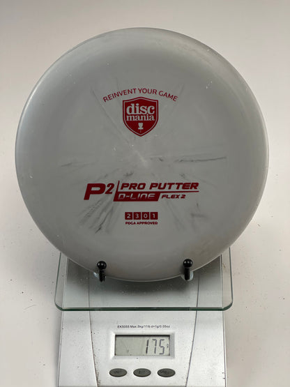 Discmania P2 Pro Putter D-Line Flex 2 - Gray
