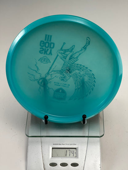 Discmania Sky God III P2 Glow C-Line Putter (Simon Lizotte) - Blue