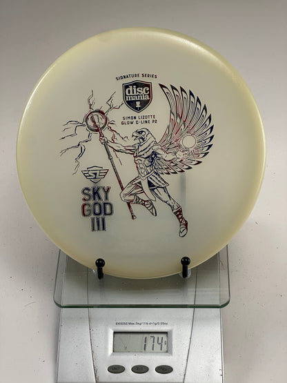 Discmania Sky God III P2 Glow C-Line Putter (Simon Lizotte)