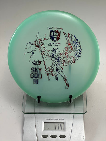 Discmania Sky God III P2 Glow C-Line (Simon Lizotte) 174g