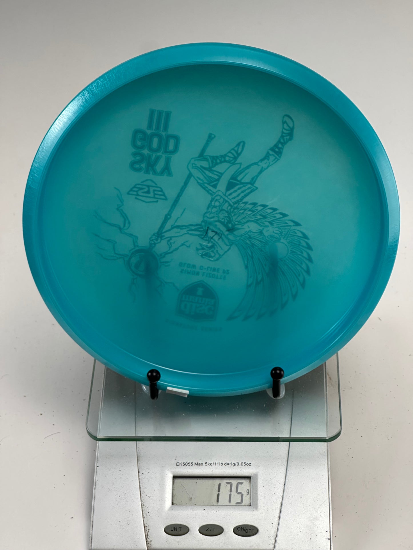 Discmania P2 Sky God III Glow C-Line Putter (Simon Lizotte) - Blue