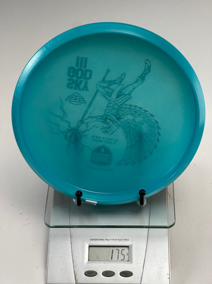 Discmania P2 Sky God III Glow C-Line Putter (Simon Lizotte) - Blue