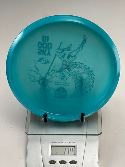 Discmania Sky God III P2 Glow C-Line Putter (Simon Lizotte) - Blue